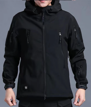 Softshell Heren Jas – Waterafstotend, Fleece Gevoerd en Thermisch, Outdoor en Hiking
