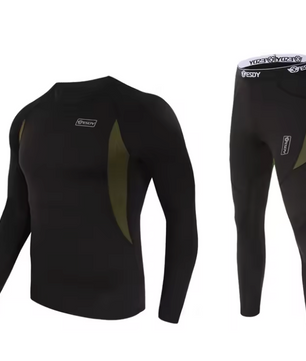 Thermisch Ondergoed Heren Set – Compressie Fleece, Sneldrogend en Ademend