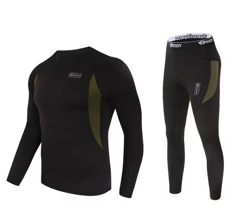 Thermisch Ondergoed Heren Set – Compressie Fleece, Sneldrogend en Ademend