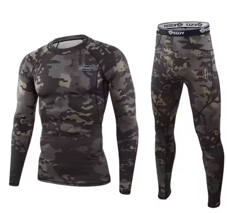 Thermisch Ondergoed Heren Set – Compressie Fleece, Sneldrogend en Ademend