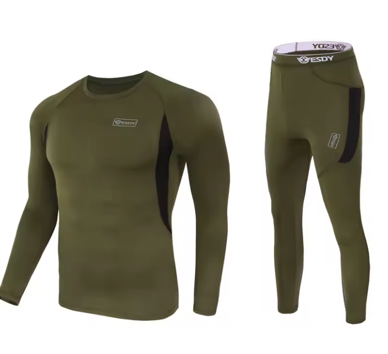 Thermisch Ondergoed Heren Set – Compressie Fleece, Sneldrogend en Ademend