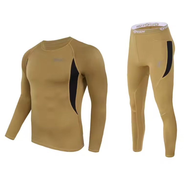 Thermisch Ondergoed Heren Set – Compressie Fleece, Sneldrogend en Ademend