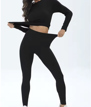 Thermisch Ondergoed Dames Set – Ademend, Stretch en Warm, Long Johns