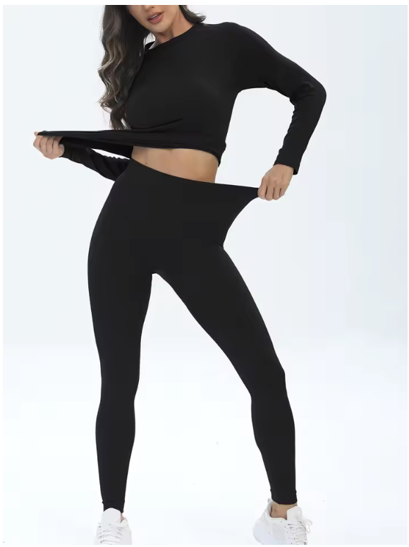 Thermisch Ondergoed Dames Set – Ademend, Stretch en Warm, Long Johns