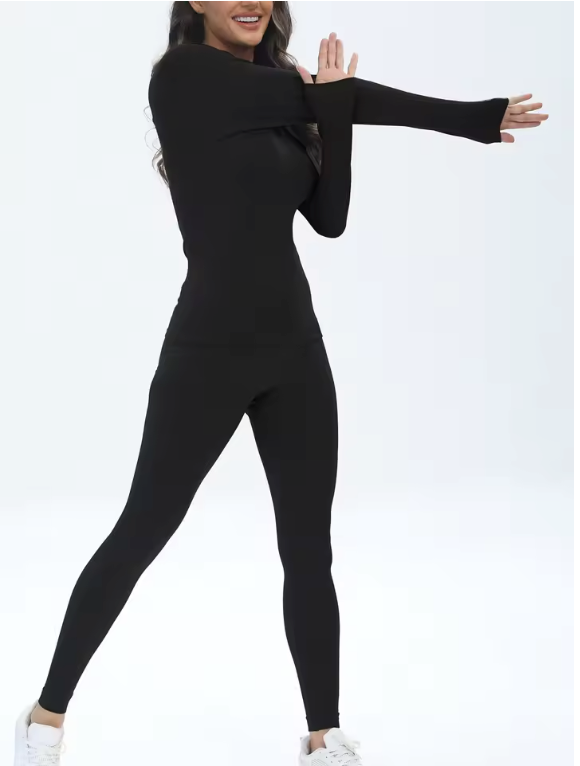 Thermisch Ondergoed Dames Set – Ademend, Stretch en Warm, Long Johns