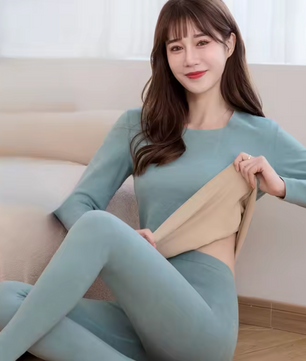 Thermisch Ondergoed Dames Set – Fluweel Zacht, Extra Warm en Naadloos, Long Johns