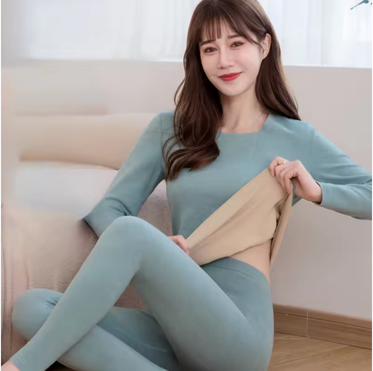 Thermisch Ondergoed Dames Set – Fluweel Zacht, Extra Warm en Naadloos, Long Johns