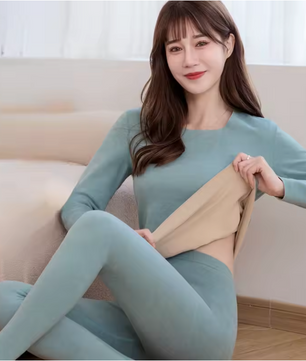 Thermisch Ondergoed Dames Set – Fluweel Zacht, Extra Warm en Naadloos, Long Johns