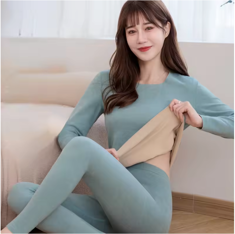 Thermisch Ondergoed Dames Set – Fluweel Zacht, Extra Warm en Naadloos, Long Johns
