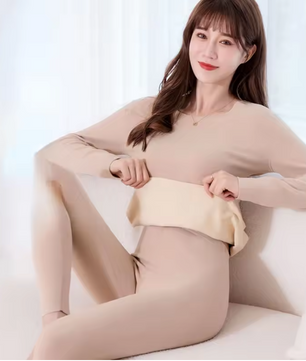 Thermisch Ondergoed Dames Set – Fluweel Zacht, Extra Warm en Naadloos, Long Johns