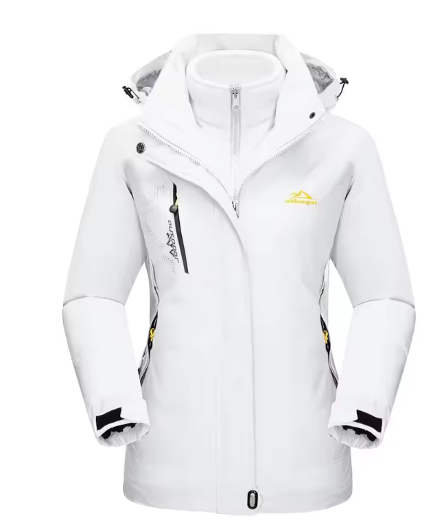 3-in-1 Dames Winterjas – Waterdicht, Fleece Gevoerd en Winddicht, Outdoor en Ski