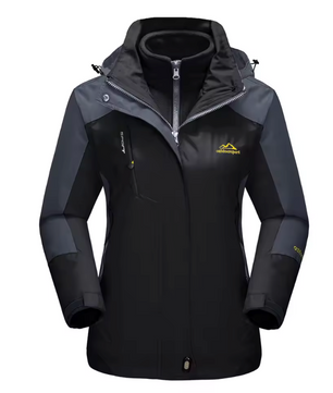 3-in-1 Dames Winterjas – Waterdicht, Fleece Gevoerd en Winddicht, Outdoor en Ski