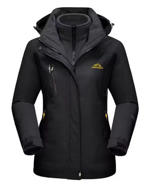 3-in-1 Dames Winterjas – Waterdicht, Fleece Gevoerd en Winddicht, Outdoor en Ski
