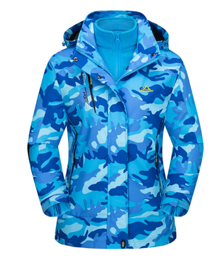 3-in-1 Dames Winterjas – Waterdicht, Fleece Gevoerd en Winddicht, Outdoor en Ski