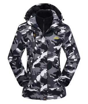 3-in-1 Dames Winterjas – Waterdicht, Fleece Gevoerd en Winddicht, Outdoor en Ski