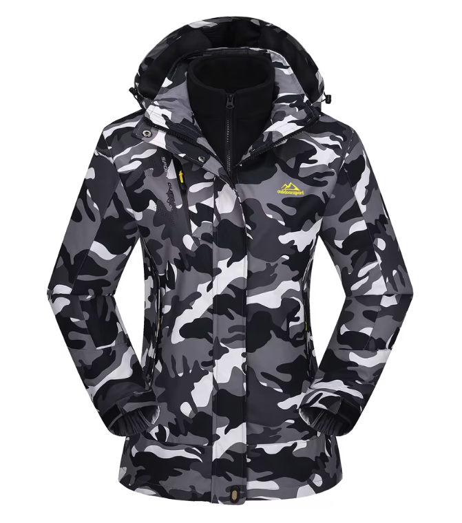 3-in-1 Dames Winterjas – Waterdicht, Fleece Gevoerd en Winddicht, Outdoor en Ski