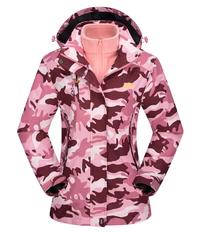 3-in-1 Dames Winterjas – Waterdicht, Fleece Gevoerd en Winddicht, Outdoor en Ski