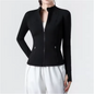 Dames Sportjack met Rits – Slim Fit, Ademend en Stretch, Yoga en Fitness