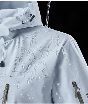 Unisex Outdoor Regenjas – Waterafstotend, Winddicht en Lichtgewicht, Hiking en Camping