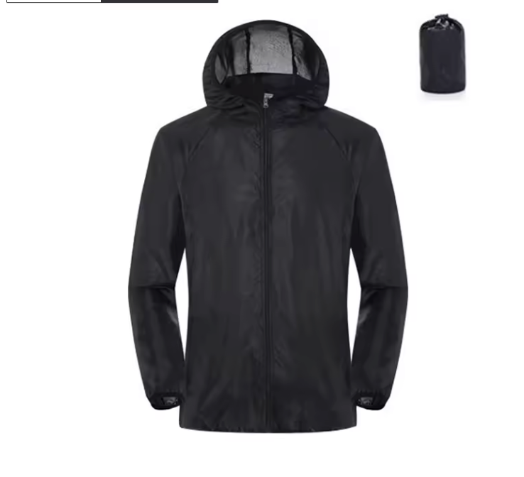 Unisex Regenjas – Waterafstotend, Winddicht en Lichtgewicht met UV-bescherming