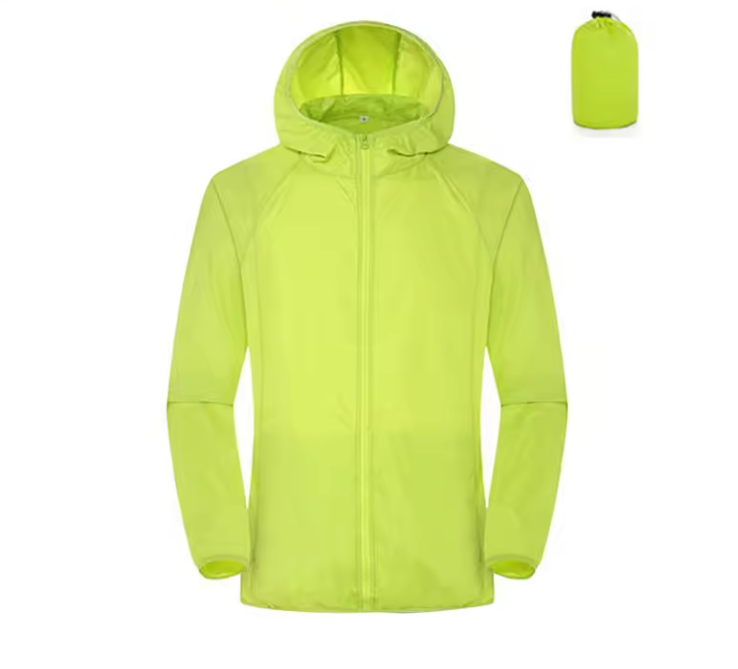 Unisex Regenjas – Waterafstotend, Winddicht en Lichtgewicht met UV-bescherming