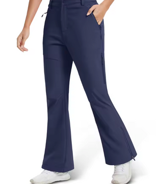 Dames Thermische Outdoor Broek – Fleece Gevoerd, Waterafstotend en Warm, Winter en Hiking