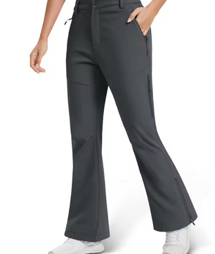 Dames Thermische Outdoor Broek – Fleece Gevoerd, Waterafstotend en Warm, Winter en Hiking