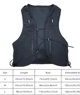 Unisex Outdoor Vest Tas – Multifunctioneel met Meerdere Zakken, Hiking en Running