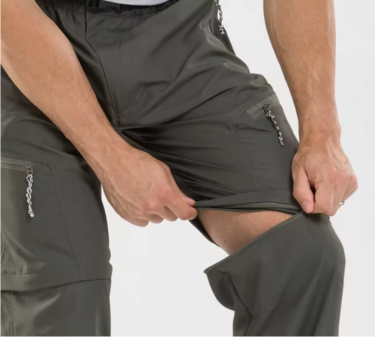 Heren Outdoor Cargo Broek – Afritsbaar, Sneldrogend en Stretch, Hiking en Camping