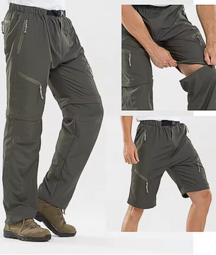 Heren Outdoor Cargo Broek – Afritsbaar, Sneldrogend en Stretch, Hiking en Camping