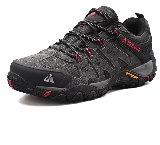 Heren Hiking Schoenen – Suède Leer, Slijtvast en Antislip, Outdoor en Trekking