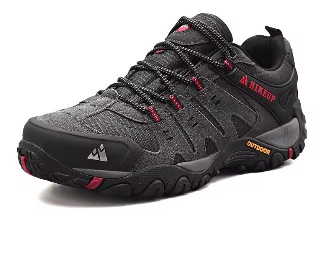 Heren Hiking Schoenen – Suède Leer, Slijtvast en Antislip, Outdoor en Trekking