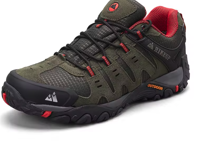 Heren Hiking Schoenen – Suède Leer, Slijtvast en Antislip, Outdoor en Trekking