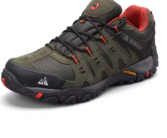 Heren Hiking Schoenen – Suède Leer, Slijtvast en Antislip, Outdoor en Trekking