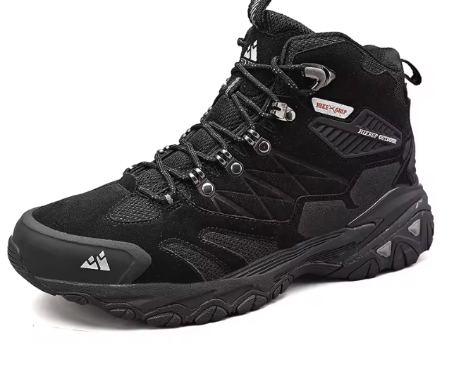 Heren Winter Hiking Boots – Suède, Hoog Model en Antislip, Outdoor en Trekking