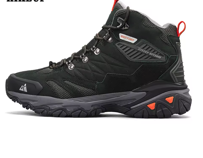 Heren Winter Hiking Boots – Suède, Hoog Model en Antislip, Outdoor en Trekking