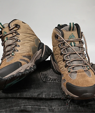 Heren Winter Hiking Boots – Suède, Hoog Model en Antislip, Outdoor en Trekking