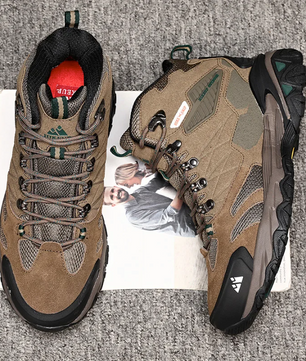 Heren Winter Hiking Boots – Suède, Hoog Model en Antislip, Outdoor en Trekking