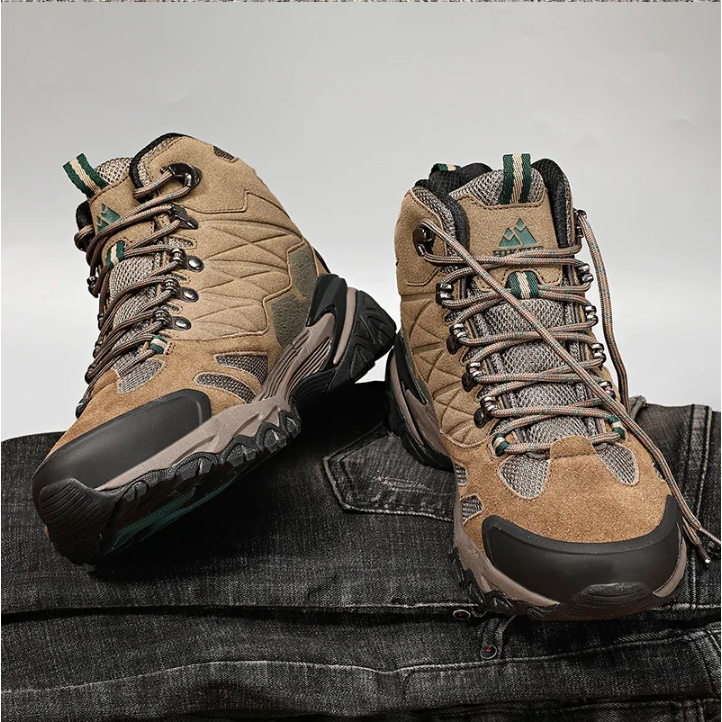 Heren Winter Hiking Boots – Suède, Hoog Model en Antislip, Outdoor en Trekking
