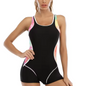 Sport Badpak Dames – Patchwork One Piece Zwempak Plus Size en Comfortabel