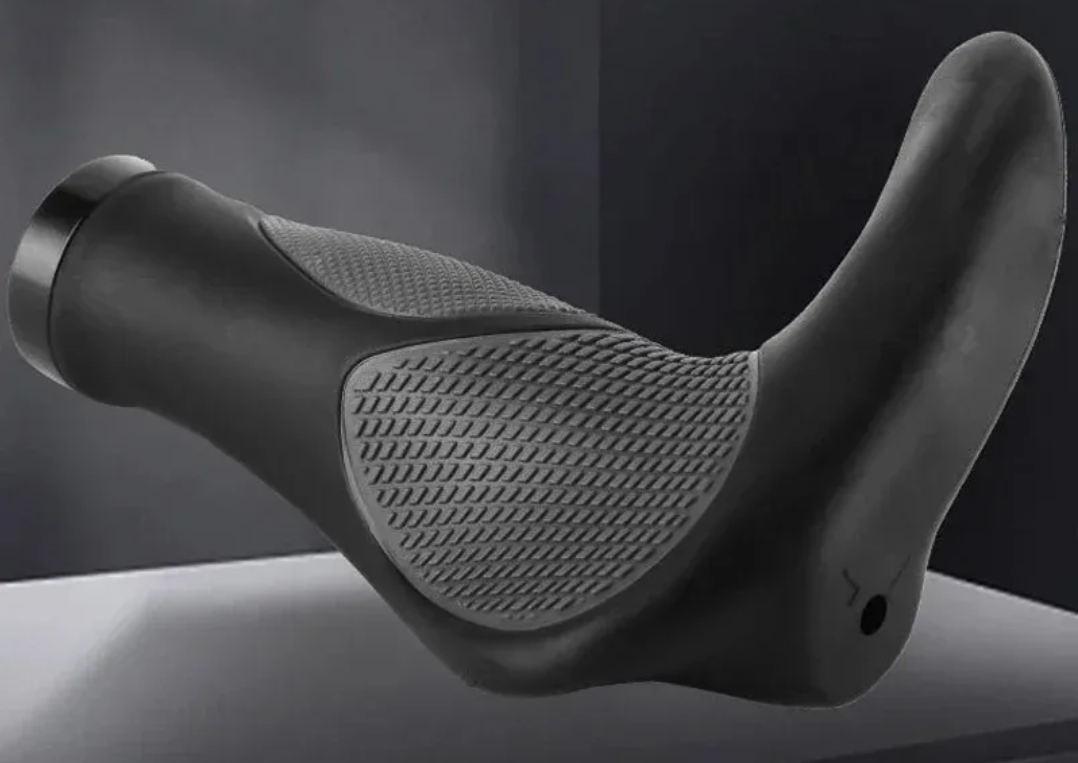 Ergonomische Fietshandvatten met Verlengde Steun – Antislip Rubber MTB Grips met Lock-On Systeem