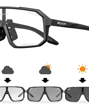 Fotochromische Sport Zonnebril – UV400 Fietsbril voor Outdoor en MTB