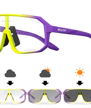 Fotochromische Sport Zonnebril – UV400 Fietsbril voor Outdoor en MTB
