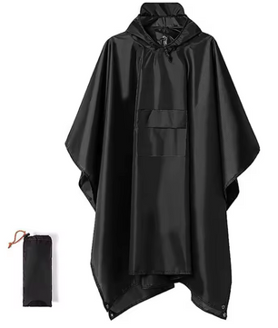 3-in-1 Regenponcho – Waterdicht, Ademend en Multifunctioneel, Outdoor en Hiking