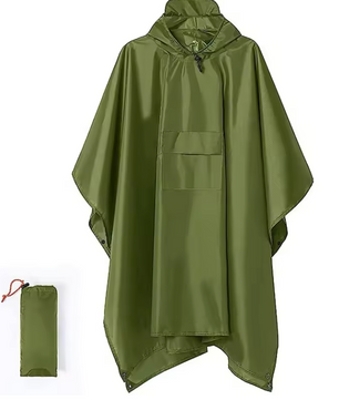 3-in-1 Regenponcho – Waterdicht, Ademend en Multifunctioneel, Outdoor en Hiking