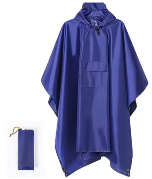 3-in-1 Regenponcho – Waterdicht, Ademend en Multifunctioneel, Outdoor en Hiking