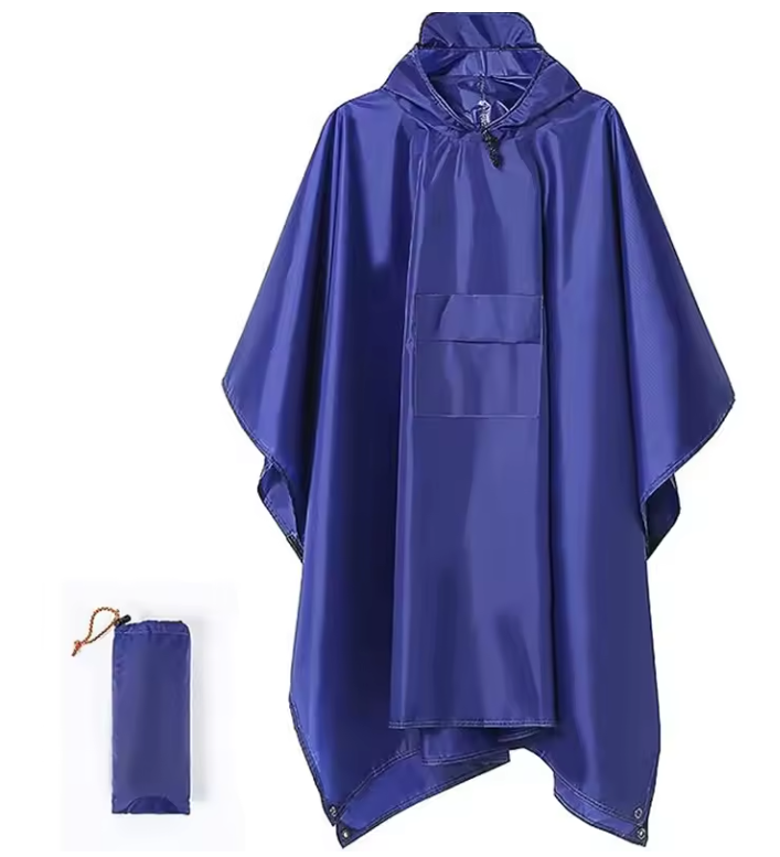 3-in-1 Regenponcho – Waterdicht, Ademend en Multifunctioneel, Outdoor en Hiking