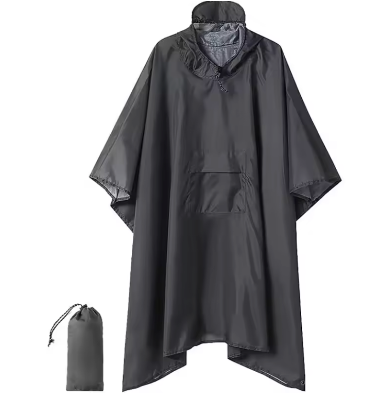 3-in-1 Regenponcho – Waterdicht, Ademend en Multifunctioneel, Outdoor en Hiking