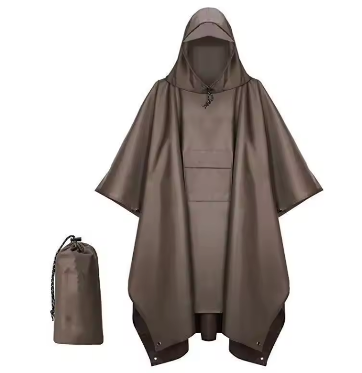 3-in-1 Regenponcho – Waterdicht, Ademend en Multifunctioneel, Outdoor en Hiking