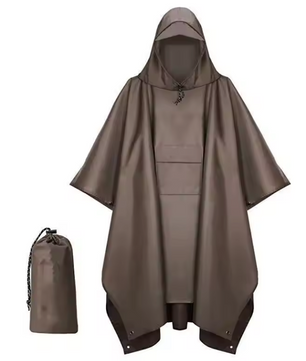 3-in-1 Regenponcho – Waterdicht, Ademend en Multifunctioneel, Outdoor en Hiking